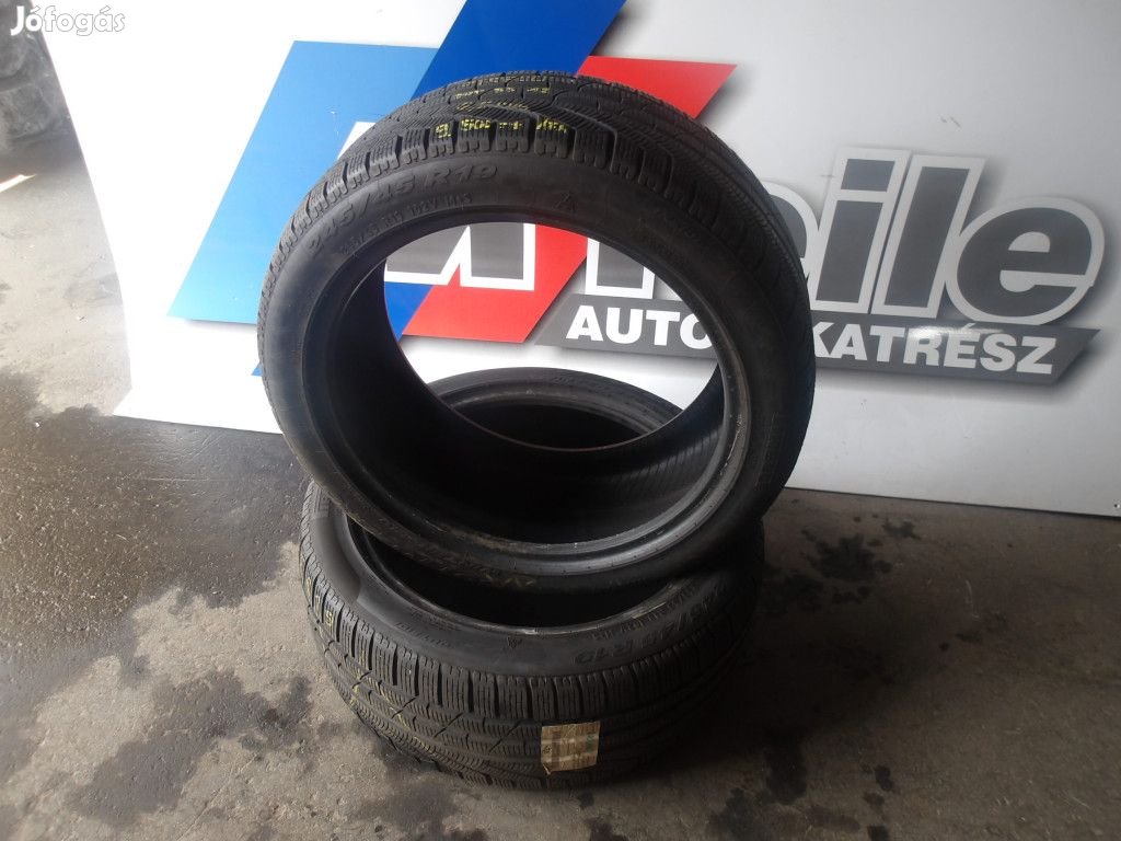 (ÁR/DB)[GYÁRI HASZNÁLT]PIRELLI SOTTOZERO 245/45R19 DOT3312 7mm